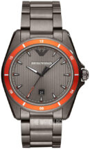 Emporio Armani Sigma Quartz Grey Dial Grey Steel Strap Watch For Men - AR11178
